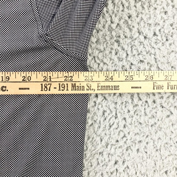 Turtleson Polo Shirt Mens Large Black Micro Check Long Sleeve Golf Performance - Picture 5 of 7